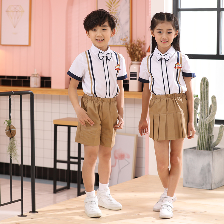安伊宝宝纯棉儿童校服批发定制  校服厂家  中小学幼儿园园服