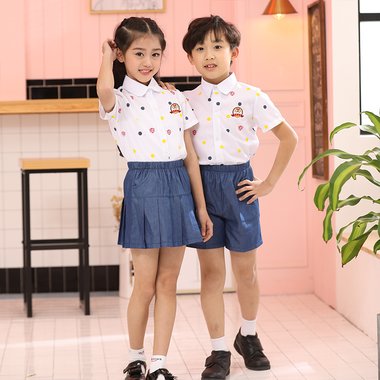 安伊宝宝儿童纯棉夏季套装园服厂家  中小学幼儿园园服  园服批发  校服定制