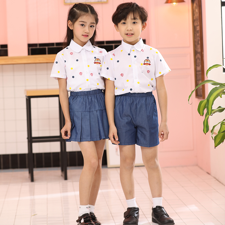 安伊宝宝儿童纯棉夏季套装园服厂家  中小学幼儿园园服  园服批发  校服定制