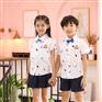 安伊宝宝儿童纯棉衬衣配裙子套装园服批发