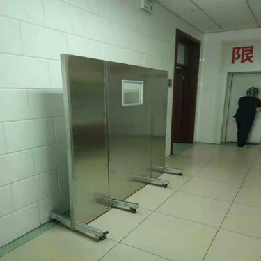 移动 防护 不锈钢 射线屏蔽 可移动单铅屏风 博创  移动铅屏风  防护铅屏风  不锈钢铅屏风