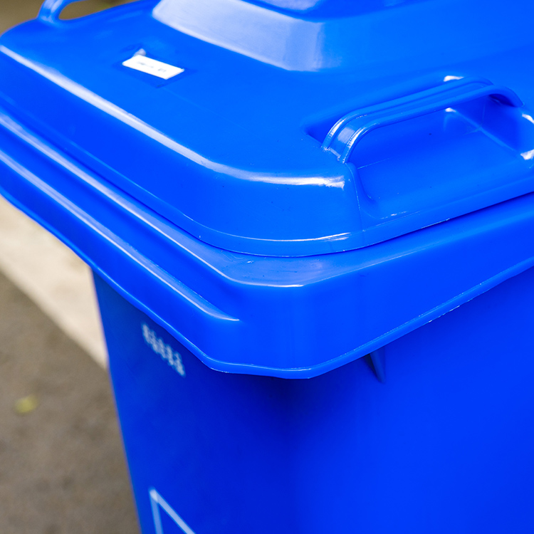 西安户外环卫垃圾桶加厚120L塑料垃圾桶 小区物业垃圾桶