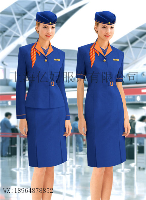 航空空姐制服职业装定制上海服装加工厂可做东航  南航空乘服