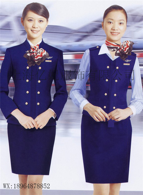 航空空姐制服职业装定制上海服装加工厂可做东航  南航空乘服