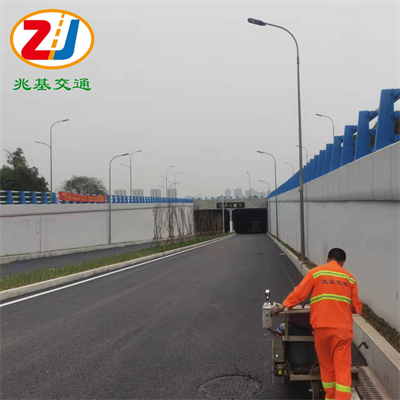 江津工业园区道路标线 重庆热熔标线施工队 厂家直销  江津园区划线  江津道路标线  江津标线施工