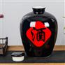 乌金陶瓷酒坛子10/20/50斤酒瓶 景德镇生产密封酒罐厂