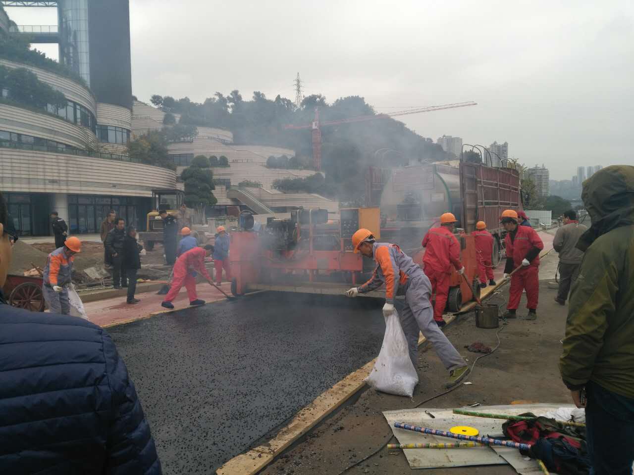 重庆浇筑式钢桥面沥青混凝土铺装  浇筑式沥青桥梁铺装  钢桥面浇筑式GA-10