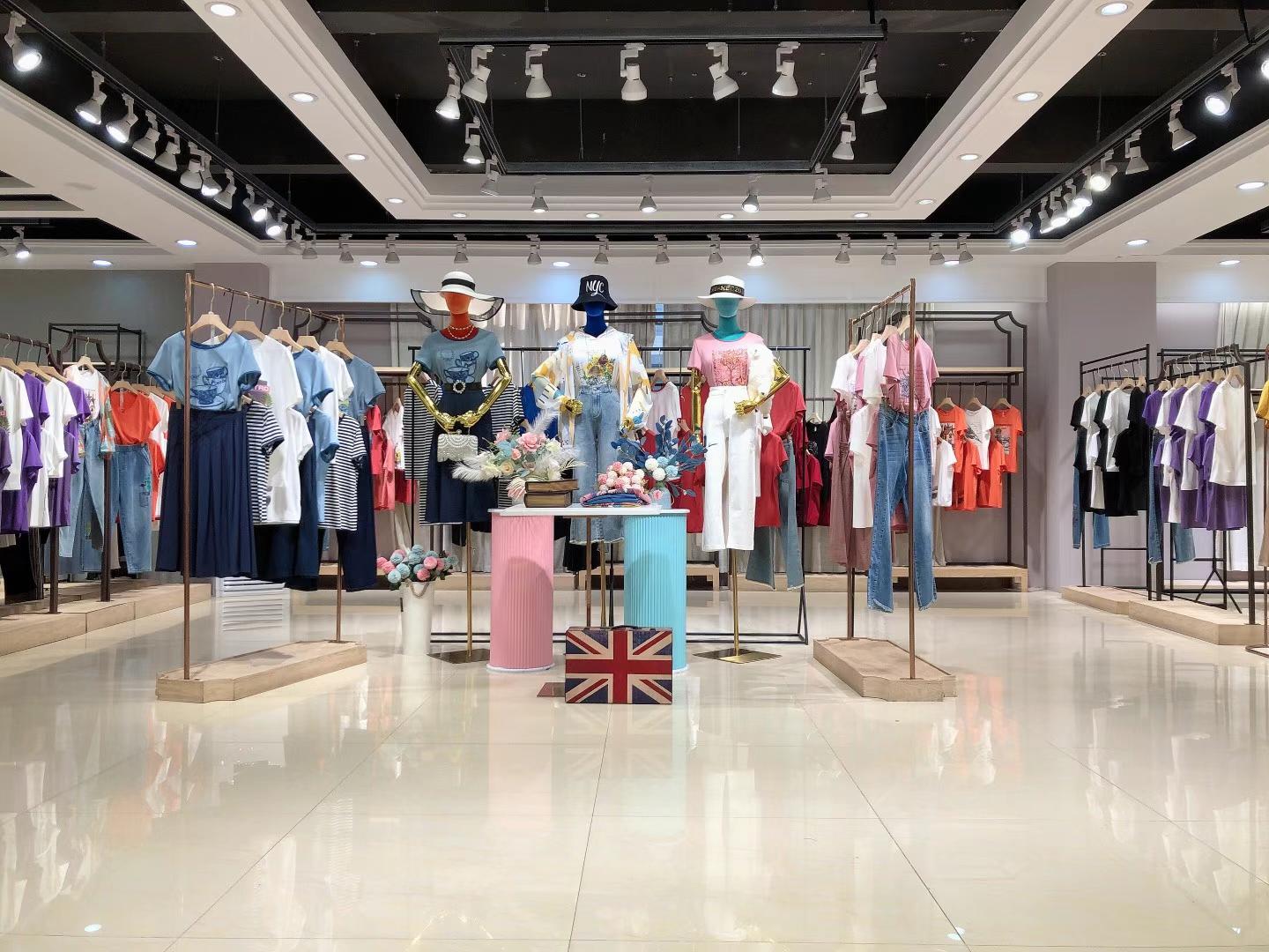 品牌衣之庄园2022夏品牌女装折扣尾货货源批发  女装尾货批发  女装库存尾货批发