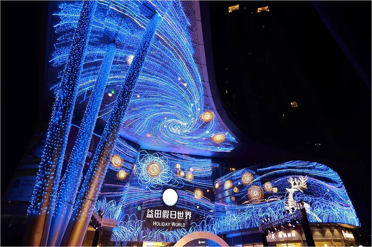 美轮美奂的灯饰画出租出售城市夜间灯光设计  灯光展  光影展