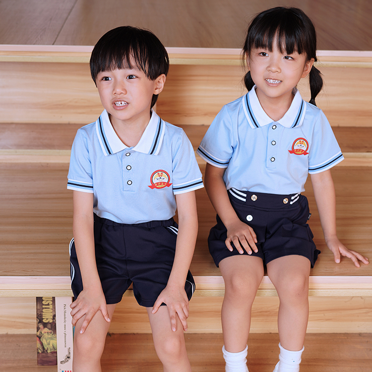 安伊宝宝夏季园服定做厂家  园服厂家  儿童园服  定制幼儿园园服