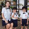 安伊宝宝夏季学院英伦风幼儿园园服套装