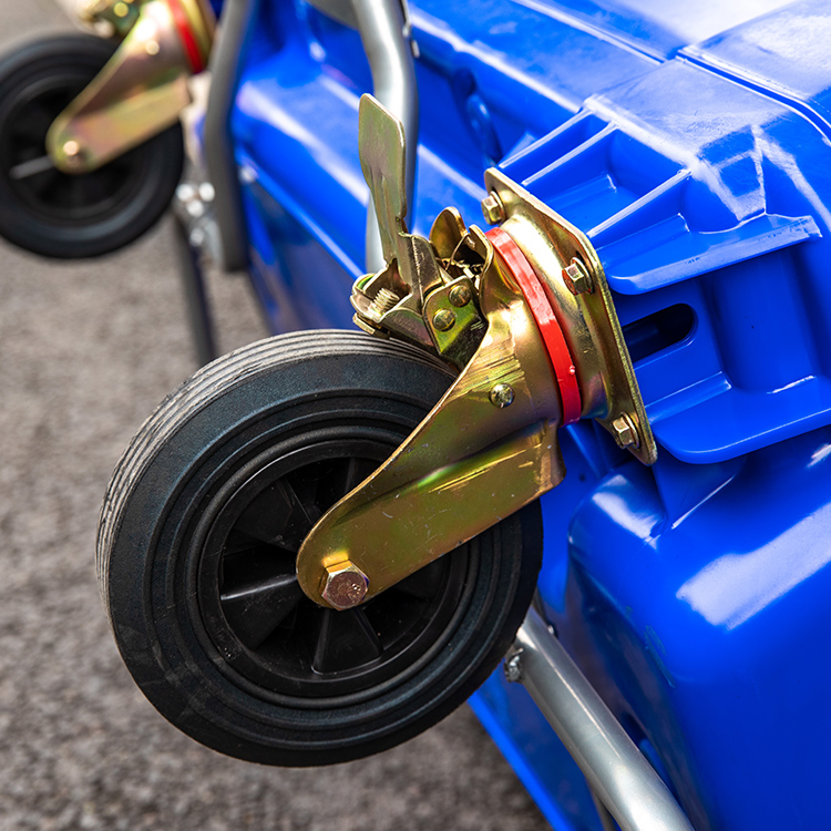 四川环卫垃圾桶660L大型四轮垃圾桶 挂车垃圾桶