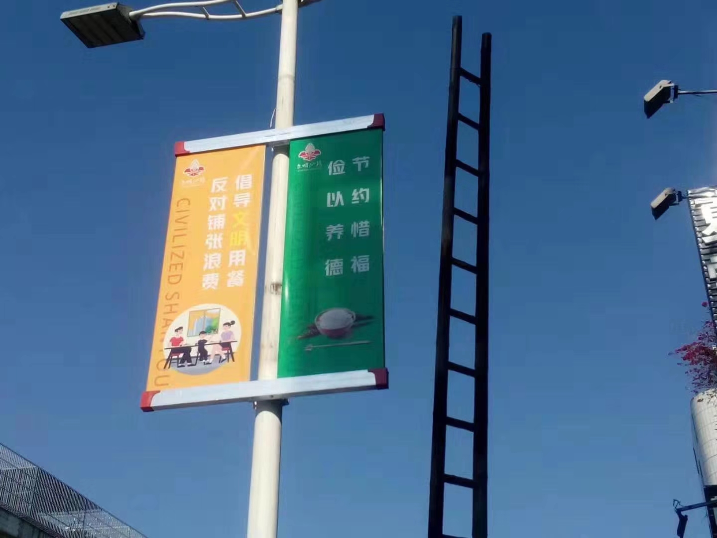 广州铝合金路杆道旗制作厂家  铝合金道旗  道旗厂家