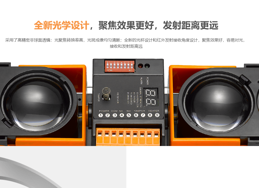 艾礼安四光束变频主动红外对射探测器ABH可定制OEM  变频对射  ABH对射