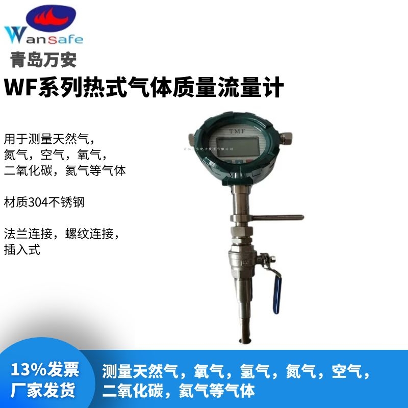内蒙古热式气体质量流量计 插入式质量流量计  气体流量计