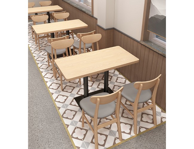 精品餐厅桌椅，饭店桌椅量身定做批发工厂质保3年  饭店桌椅定做  快餐桌椅批发工厂