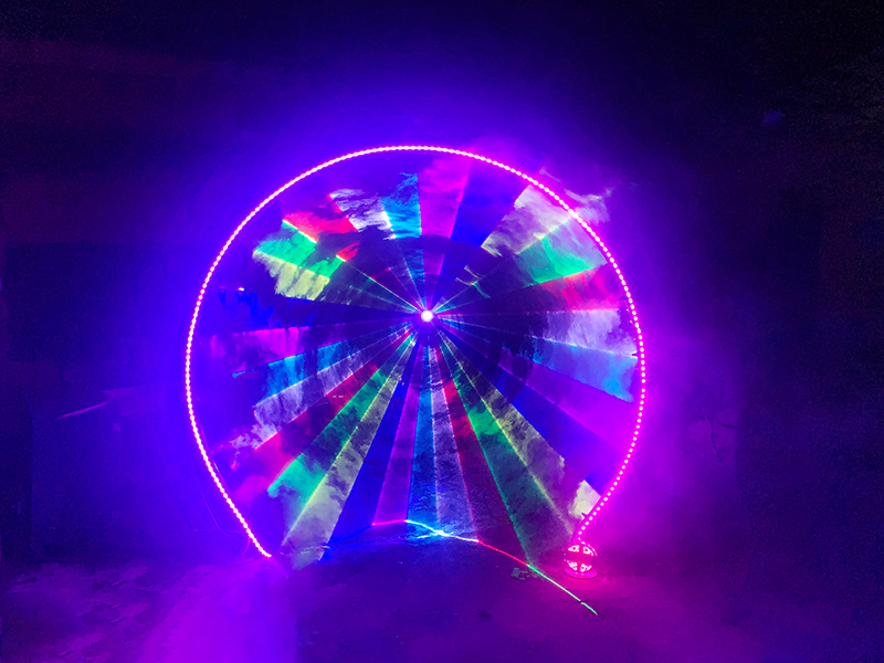梦幻灯光水雾门的产品详情  激光水雾门  梦幻水雾时光隧道