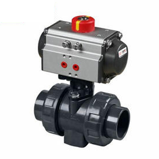 气动upvc球阀  北京江森气动塑料球阀  气动upvc双由令球阀  气动防腐塑料球阀