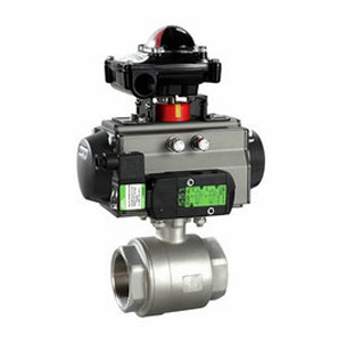 气动螺纹球阀  江森气动螺纹球阀  气动整体式螺纹球阀  内螺纹不锈钢气动球阀