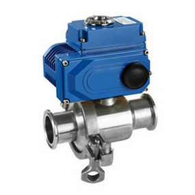 电动卡箍球阀  电动食品级球阀  食品卫生级球阀