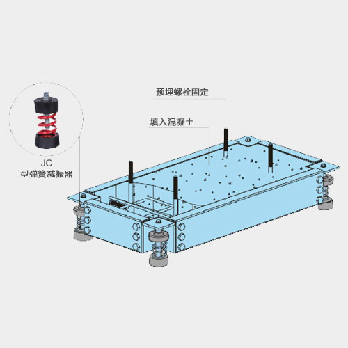 陕西减震台座 减震垫 防震基座生产厂家 吴江金诺  减震垫厂家
