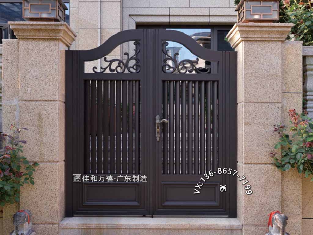 泉州别墅防盗门庭院大门设计效果图  别墅大门