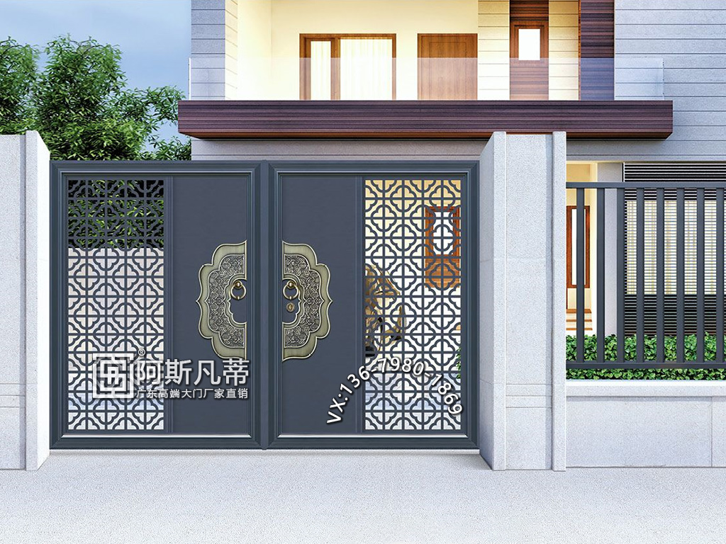 嘉兴庭院护栏别墅院子大门铝艺楼梯