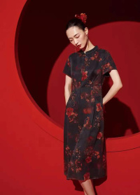 香云纱22夏季新款大码连衣裙工厂品牌女装一手货源供应  22夏季新款连衣裙