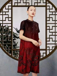 香云纱22夏季新款大码连衣裙工厂品牌女装一手货源供应  22夏季新款连衣裙