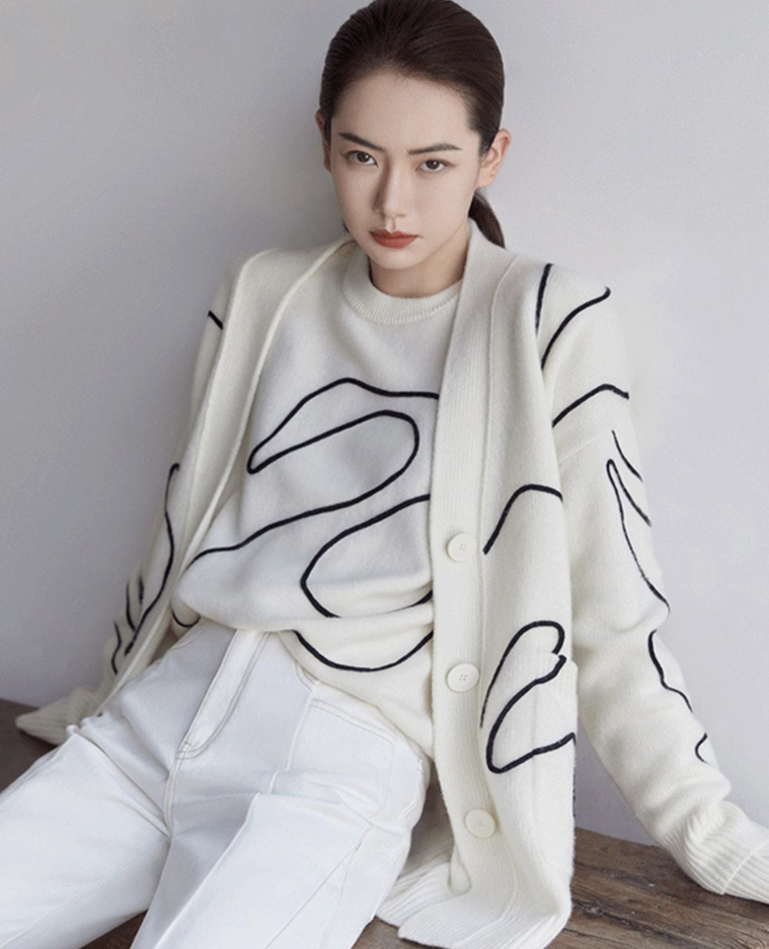【MasiMarie】苏绣阿拉善羊绒女装针织衫撤柜尾货货源