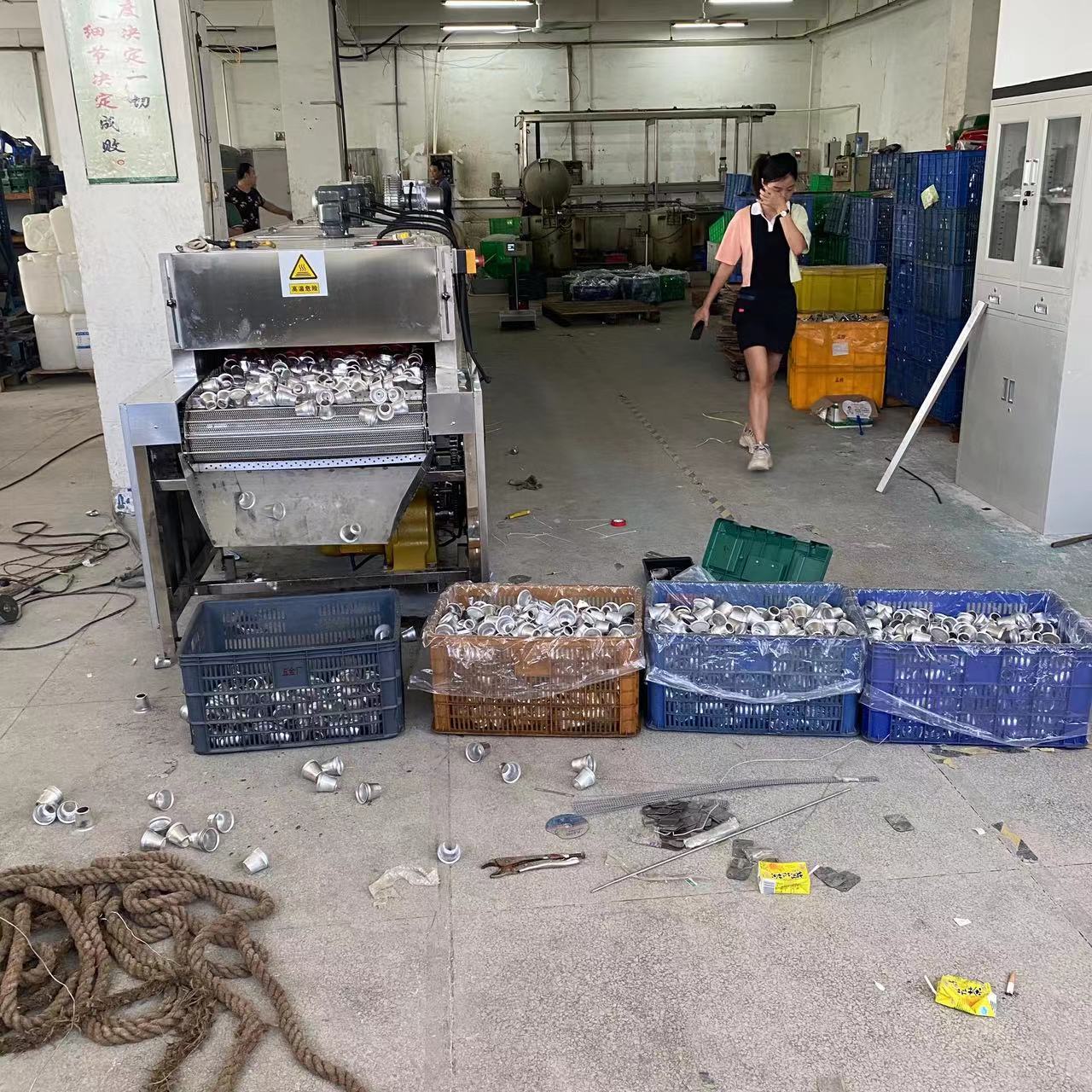 铝件铝杯灯罩高压喷淋清洗烘干线 喷淋除油清洗机  铝件铝杯喷淋清洗线  佛山清洗机