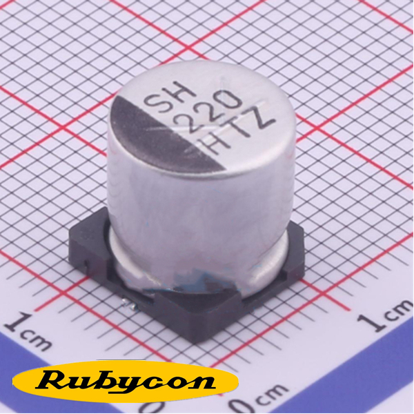 红宝石电容/Rubycon 圆柱型表面贴装径向管铝电解电容