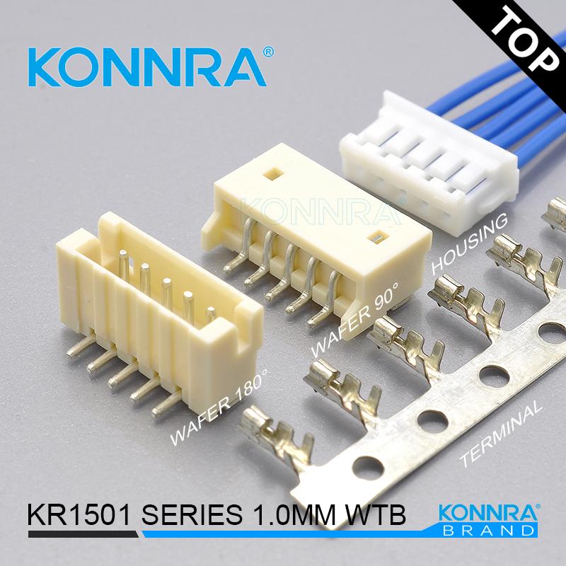 ZH1.5端子线 单排SMT导航仪1.5mm间距仿JST  康瑞连接器  JST连接器