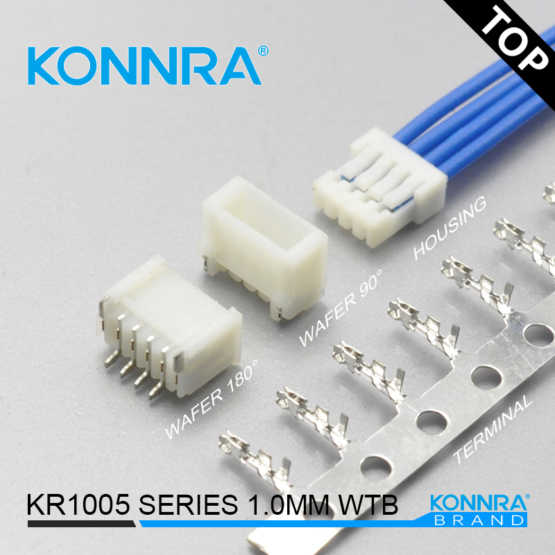 康瑞电子KR1005立贴单排连接接插件胶壳JST SM07B  康瑞连接器  1.0mm间距  JST连接器