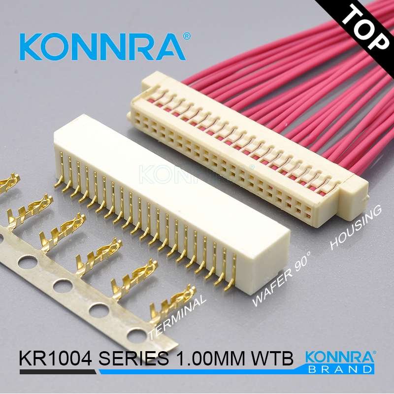 康瑞电子KR1004 14P/15P/16P双排超薄扫地机用  康瑞连接器  1.0mm间距  JST连接器