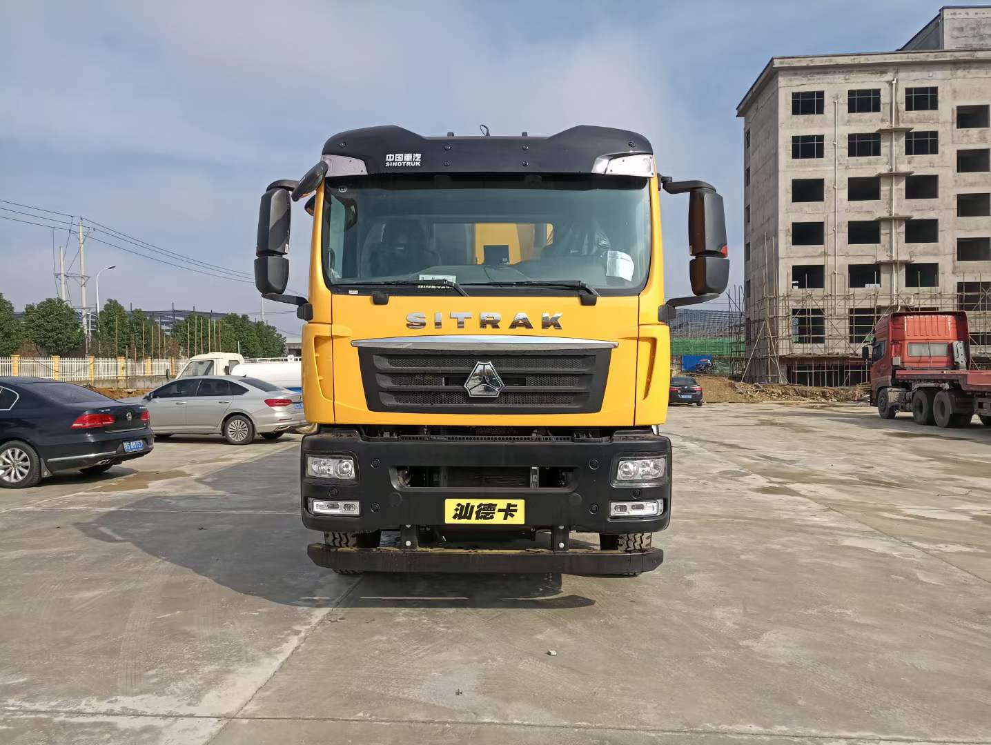 重汽汕德卡后双桥清洗吸污车  国六