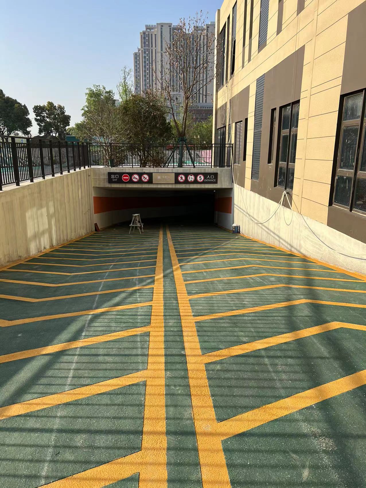南京道路划线（压模地坪）南京达尊交通工程  南京环氧地坪