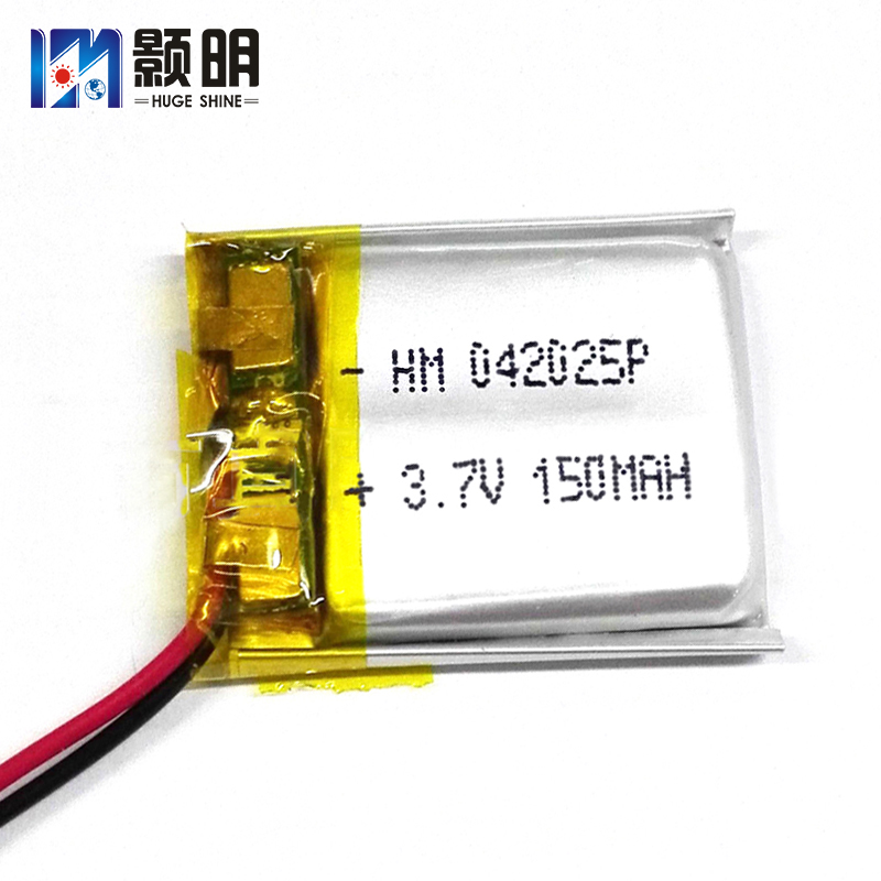402025软包电池3.7V150mAh鞋灯训狗器电池  鞋灯电池