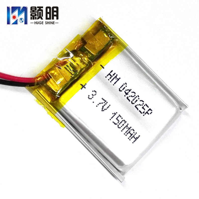 402025软包电池3.7V150mAh鞋灯训狗器电池  鞋灯电池