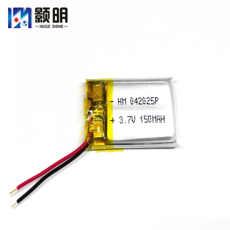 402025软包电池3.7V150mAh鞋灯训狗器电池  鞋灯电池