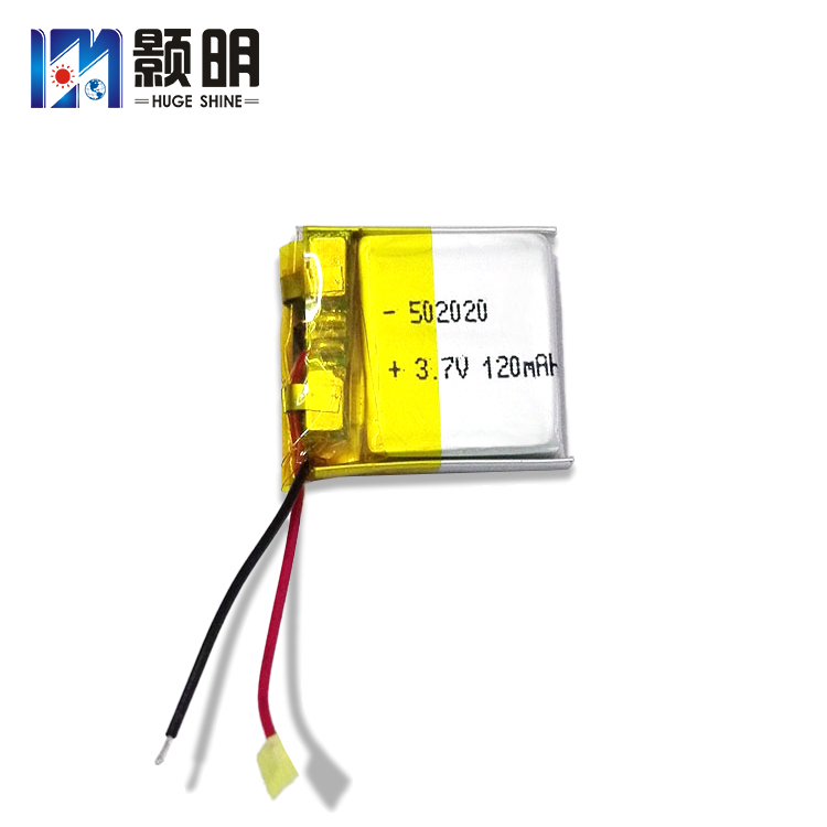 502020纯钴电池3.7V120mAh小夜灯智能穿戴电池  软包锂电池