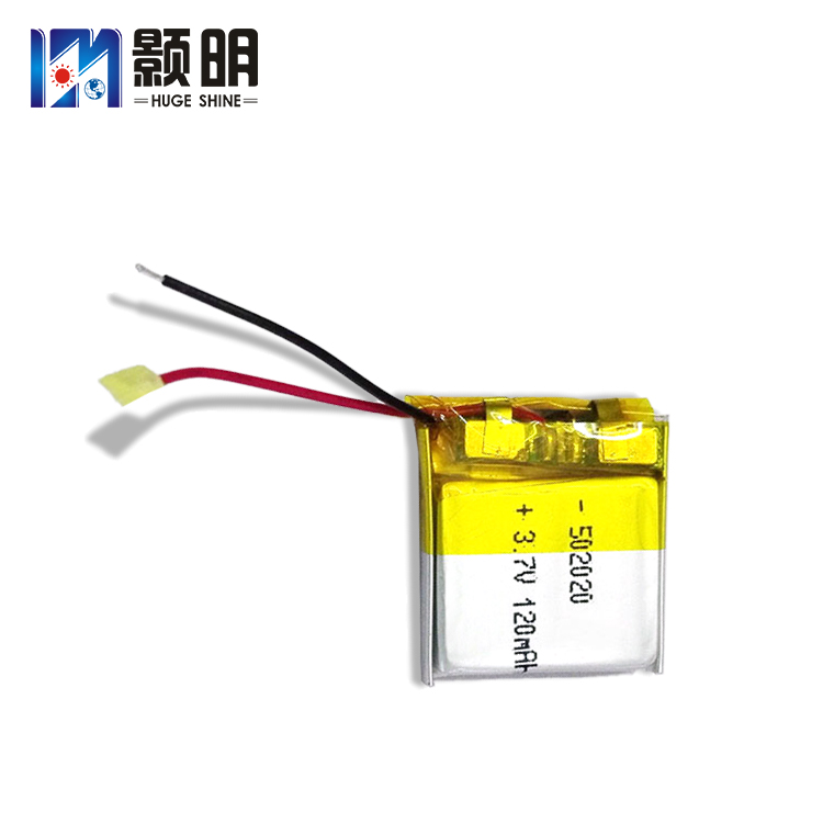 502020纯钴电池3.7V120mAh小夜灯智能穿戴电池  软包锂电池