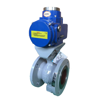 V型调节球阀  电动调节球阀  电动V型调节固定球阀  V型调节法兰式球阀