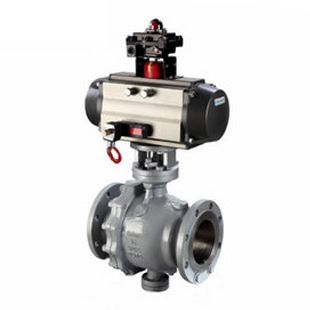 气动固定式球阀  气动法兰固定式球阀  固定式气动球阀