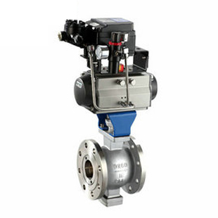 气动调节球阀  气动法兰式调节球阀  气动V型调节球阀  气动不锈钢调节球阀