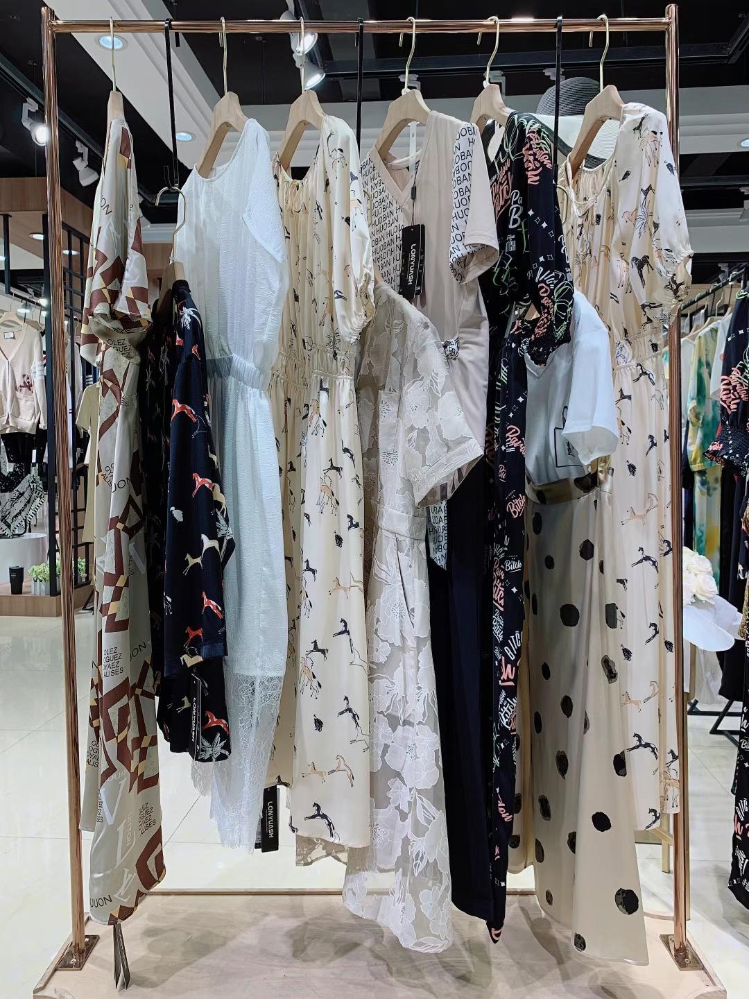 深圳品牌隆缘裳2022秋品牌女装折扣实体进货渠道  女装尾货批发  女装库存尾货批发