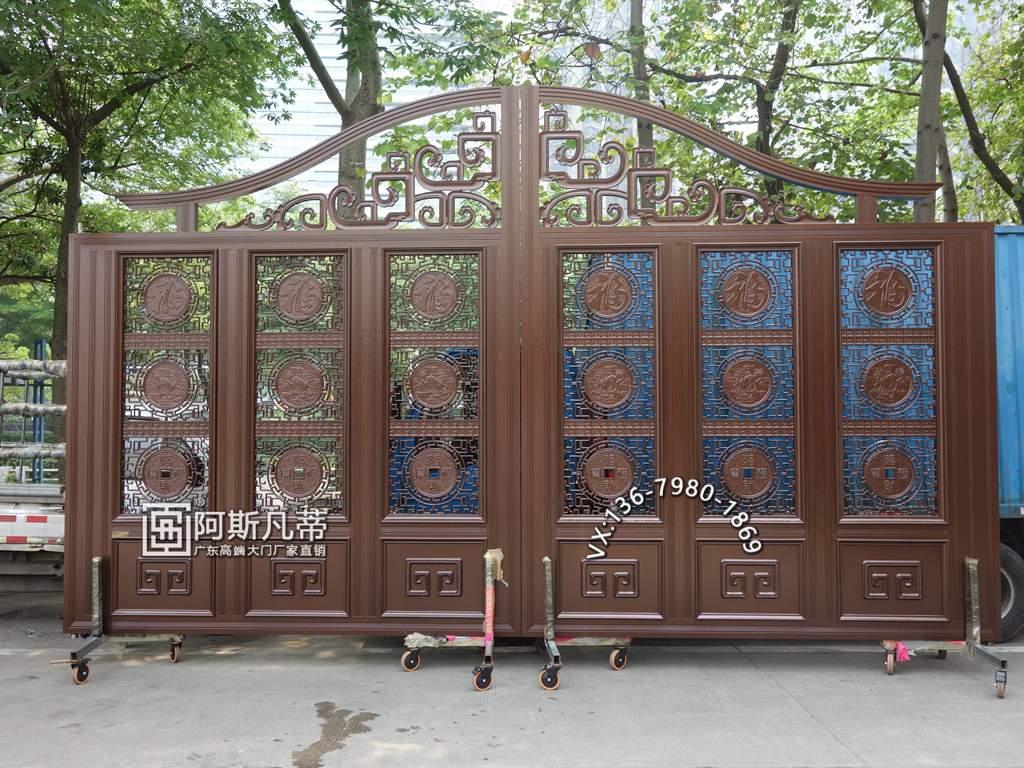 东莞庭院大门图片铝艺大门厂家铝艺别墅门