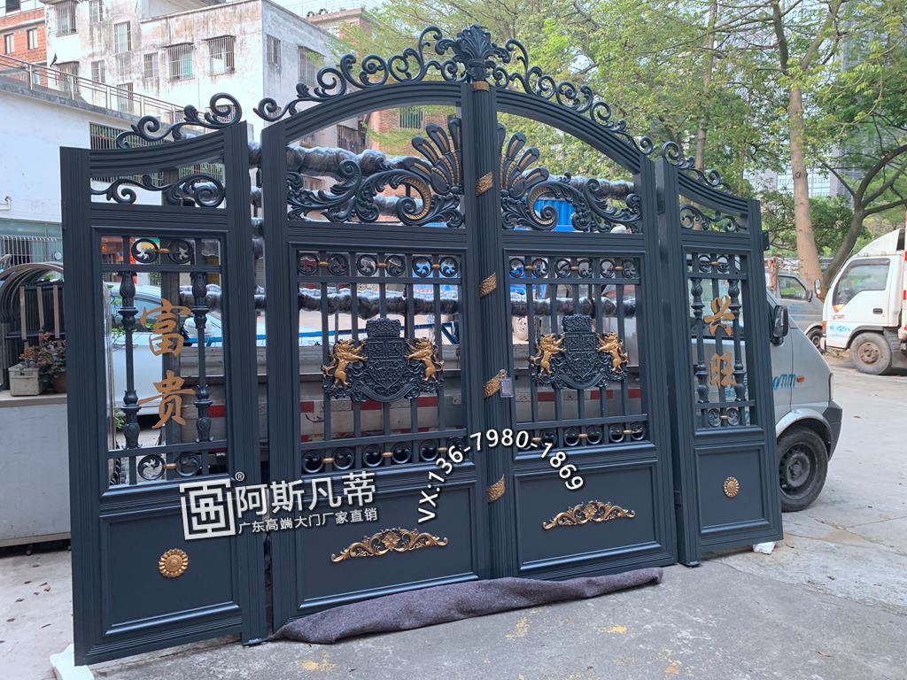 东莞庭院大门图片铝艺大门厂家铝艺别墅门