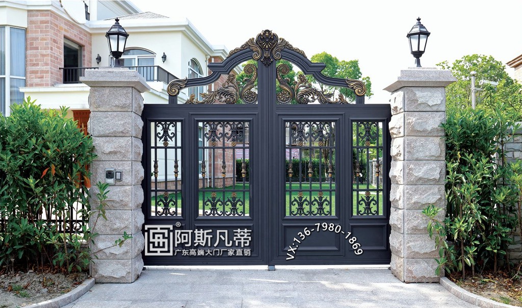 广州庭院门别墅门窗大门尺寸大门设计