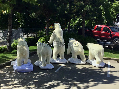 仿真北极熊展厅模型布景  仿真北极熊模型